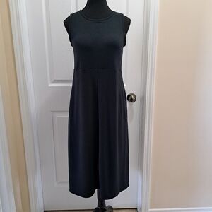 Mondetta Casual Swing Dress Women's Size Small Black Sleeveless Midi NWT